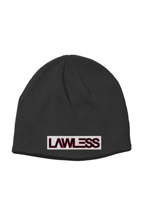 LAWLESS Black Elite Beanie | Premium Knit Beanie - LΛWLΞSS