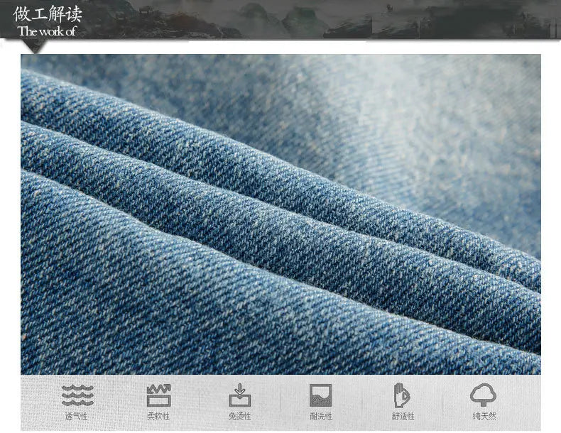 LΛWLΞSS Men's Winter Denim Jacket - Fleece Lined Fur Collar Jean Coat