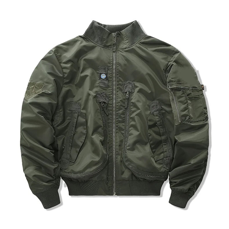 LΛWLΞSS MA-1 Bomber Jacket - Retro Oversized Baseball Coat