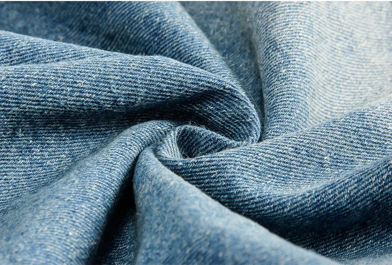 LΛWLΞSS Men's Winter Denim Jacket - Fleece Lined Fur Collar Jean Coat