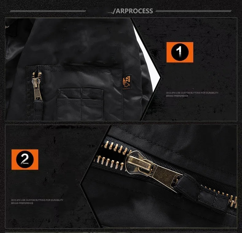 LΛWLΞSS MA-1 Bomber Jacket - Retro Oversized Baseball Coat