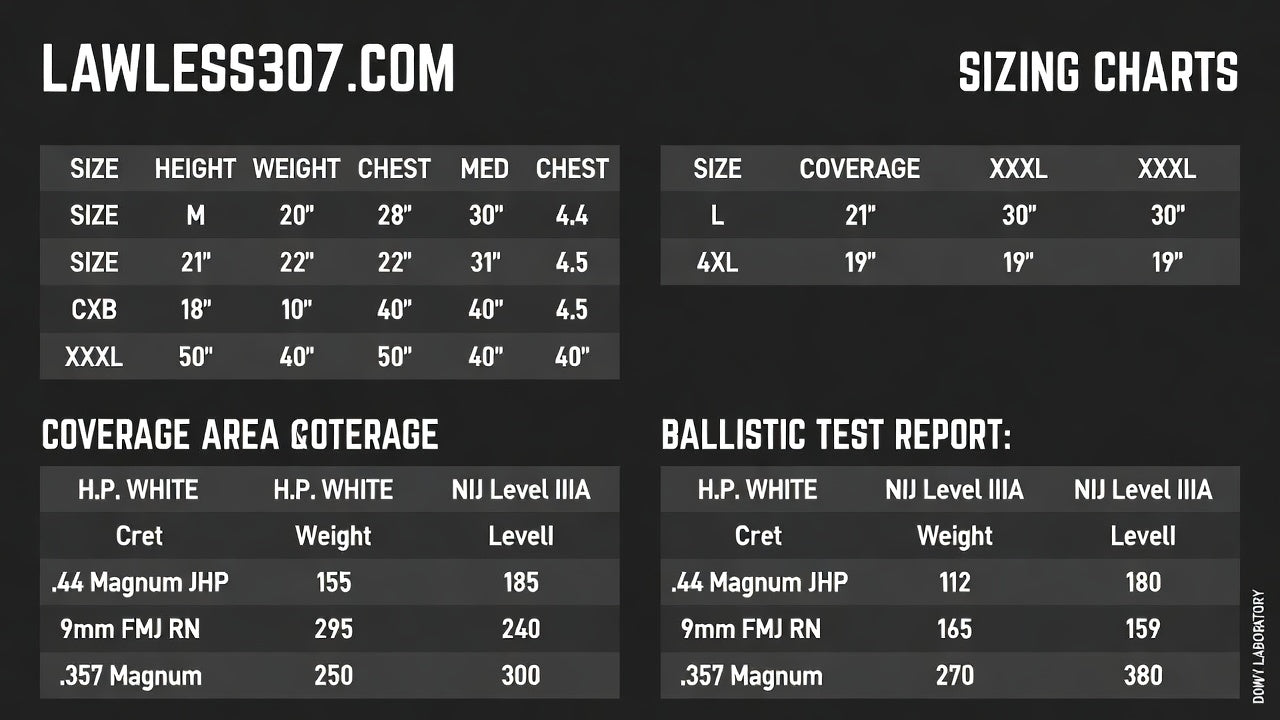 LΛWLΞSS Bulletproof Vest NIJ IIIA - Concealed Body Armor T-Shirt