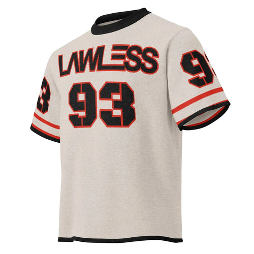 LAWLESS 93 Knitted Classic Tee | Premium Jacquard Knit - LΛWLΞSS
